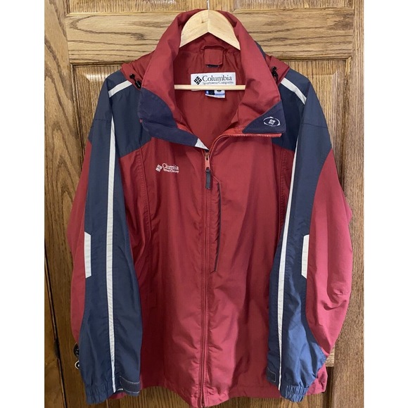 Columbia Coat Men’s Size Large Interchange Core Jacket Hooded Zipper Pockets - Picture 1 of 10